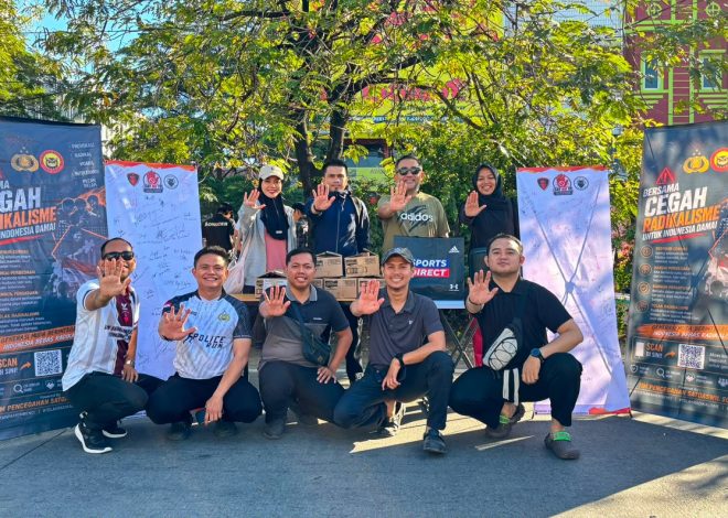 Densus 88 AT Polri Ajak Masyarakat Tolak Radikalisme dan Bullying melalui Kampanye Edukasi di Car Free Day Makassar