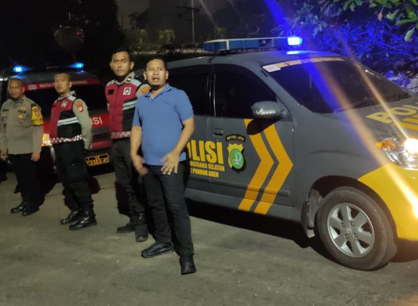 Patroli Crossing Jaga Jakarta On The Spot, Polsek Pondok Aren Perkuat Pengamanan Perbatasan pada Jam Rawan