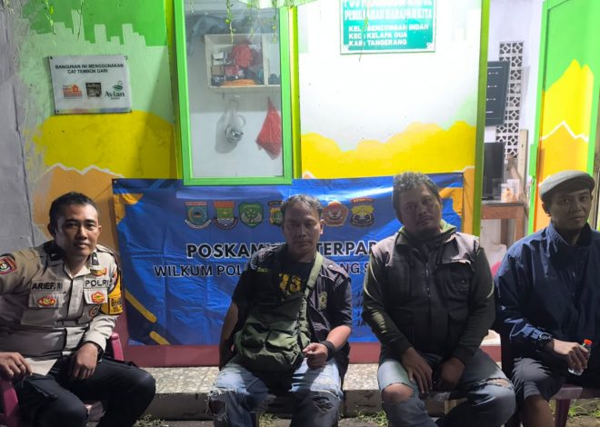 Pengecekan Poskamling Terpadu Polsek Kelapa Dua Perkuat Peran Warga Jaga Keamanan Lingkungan