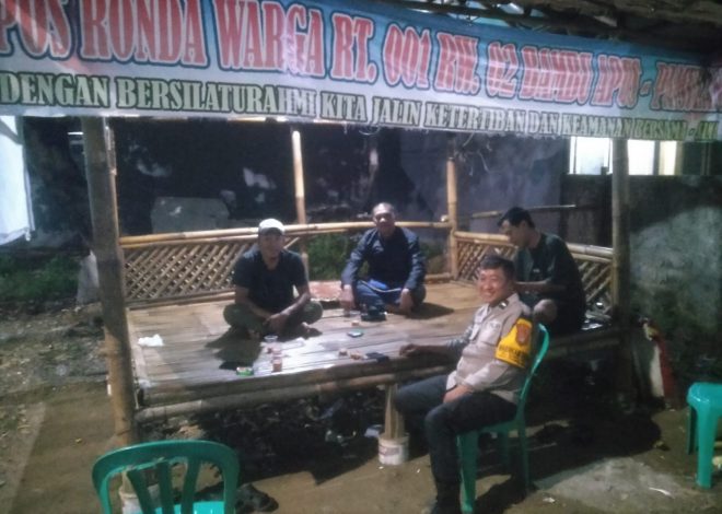 Jaga Jakarta On The Spot, Polsek Pamulang Perkuat Poskamling Terpadu Bersama Warga