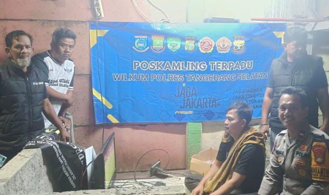Jaga Jakarta+ On The Spot, Polsek Serpong Perkuat Poskamling Terpadu untuk Wujudkan Lingkungan Aman dan Kondusif