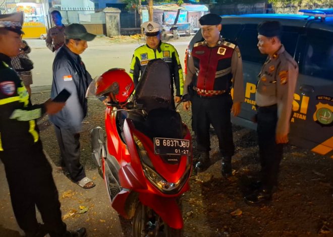 Razia Stasioner Polsek Kelapa Dua Perkuat Keamanan Malam Hari, Warga Merasa Lebih Aman dan Nyaman