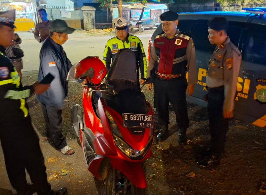 Razia Stasioner Polsek Kelapa Dua Perkuat Keamanan Malam Hari, Warga Merasa Lebih Aman dan Nyaman