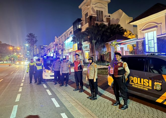 Jaga Jakarta On The Spot, Polsek Kelapa Dua Tingkatkan Razia dan Patroli Cegah Gangguan Kamtibmas