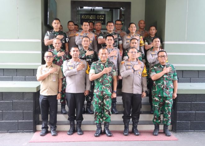 Kapolres Tangsel Perkuat Sinergi TNI–Polri Bersama Danrem 052/Wijayakrama