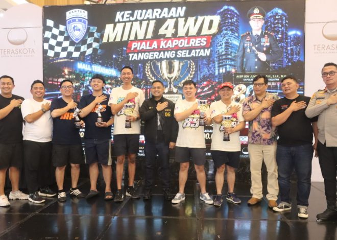 Kapolres Tangsel Hadiri Kejuaraan Mini 4WD, Wujud Dukungan terhadap Sportivitas dan Kreativitas Generasi Muda