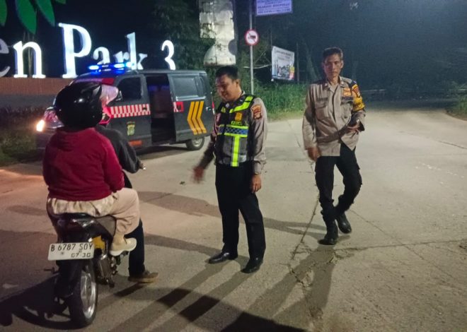 Polsek Cisauk Intensifkan Ops Cipta Kondisi, Jaga Wilayah Tetap Aman dari Balap Liar dan Tawuran