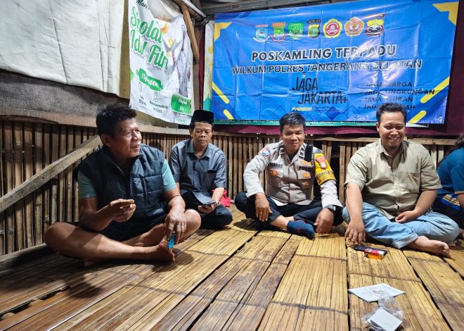 JagaJakarta On The Spot, Polsek Serpong Perkuat Peran Poskamling Wujudkan Lingkungan Aman dan Kondusif