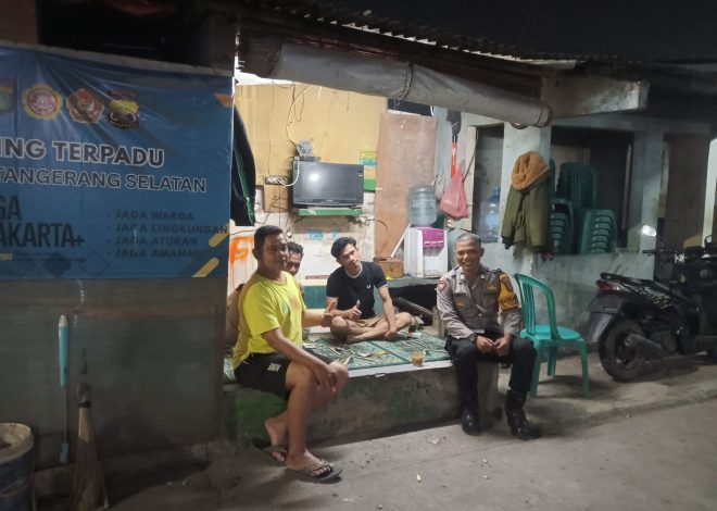 Bhabinkamtibmas Polsek Pondok Aren Cek Siskamling Terpadu, Perkuat Sinergi Warga Jaga Keamanan Lingkungan