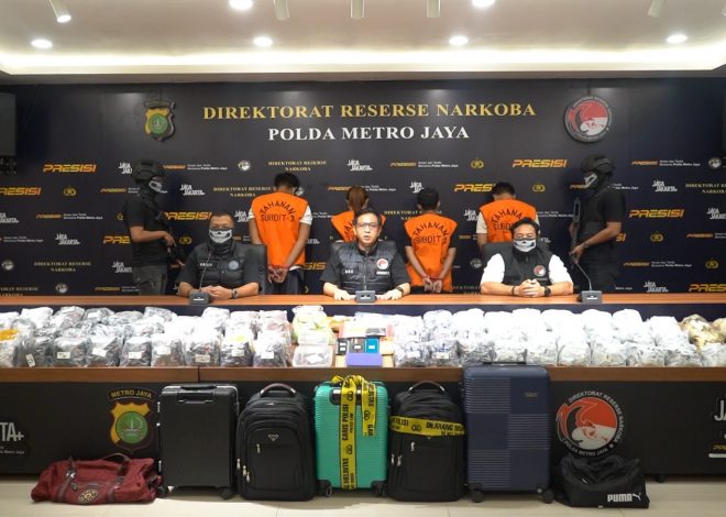 Polda Metro Jaya Berhasil Mengungkap Petedaran Narkotika Golongan II Jenis Etomidate Sebanyak 8.698 Pcs Cartridge, Jaringan Internasional