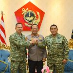 Kapolda Metro Jaya dan Pangdam Jaya Kunjungi Pangkormar, Perkuat Sinergi TNI-Polri