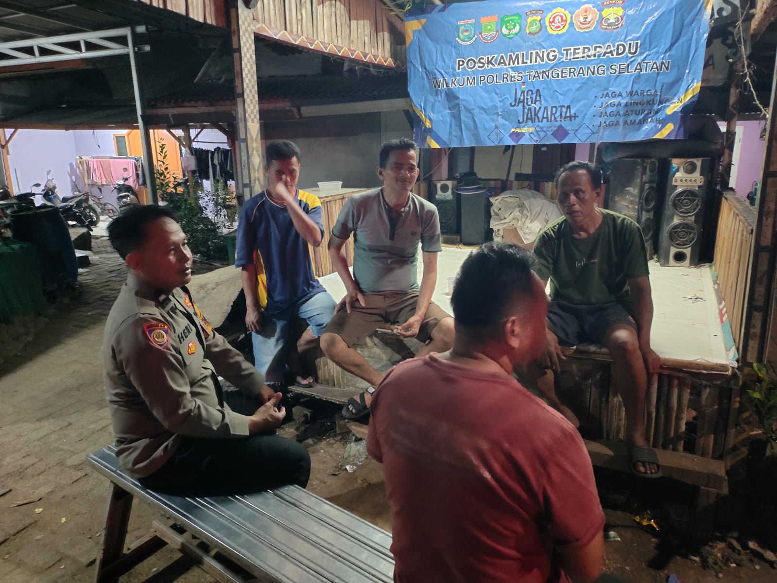 Cooling System di Poskamling Terpadu, Polsek Serpong Perkuat Sinergi Warga Wujudkan Lingkungan Aman dan Kondusif