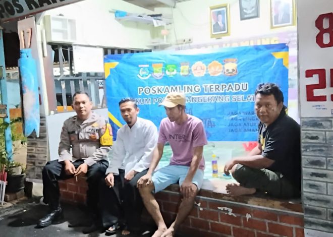 Pengecekan Poskamling Terpadu, Polsek Kelapa Dua Perkuat Peran Warga Jaga Keamanan Lingkungan