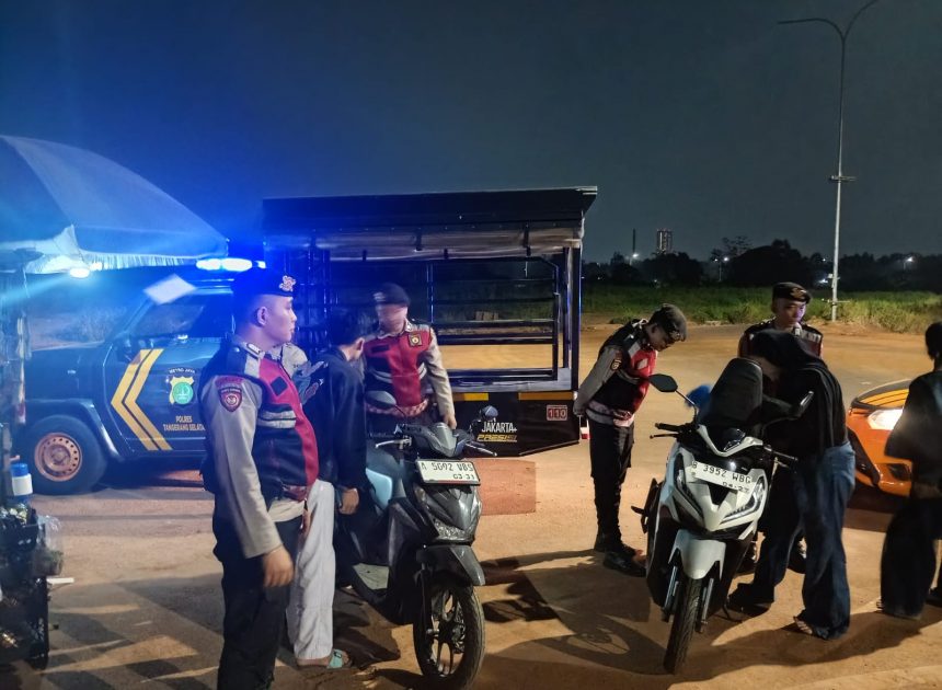 Patroli Razia Stationer Polres Tangerang Selatan Berantas Kejahatan Malam