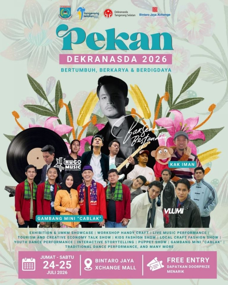 Pekan Dekranasda Tangsel 2026 Hadir di Bintaro Xchange, Barsena Bestandhi hingga UMKM Showcase Siap Ramaikan Akhir Pekan